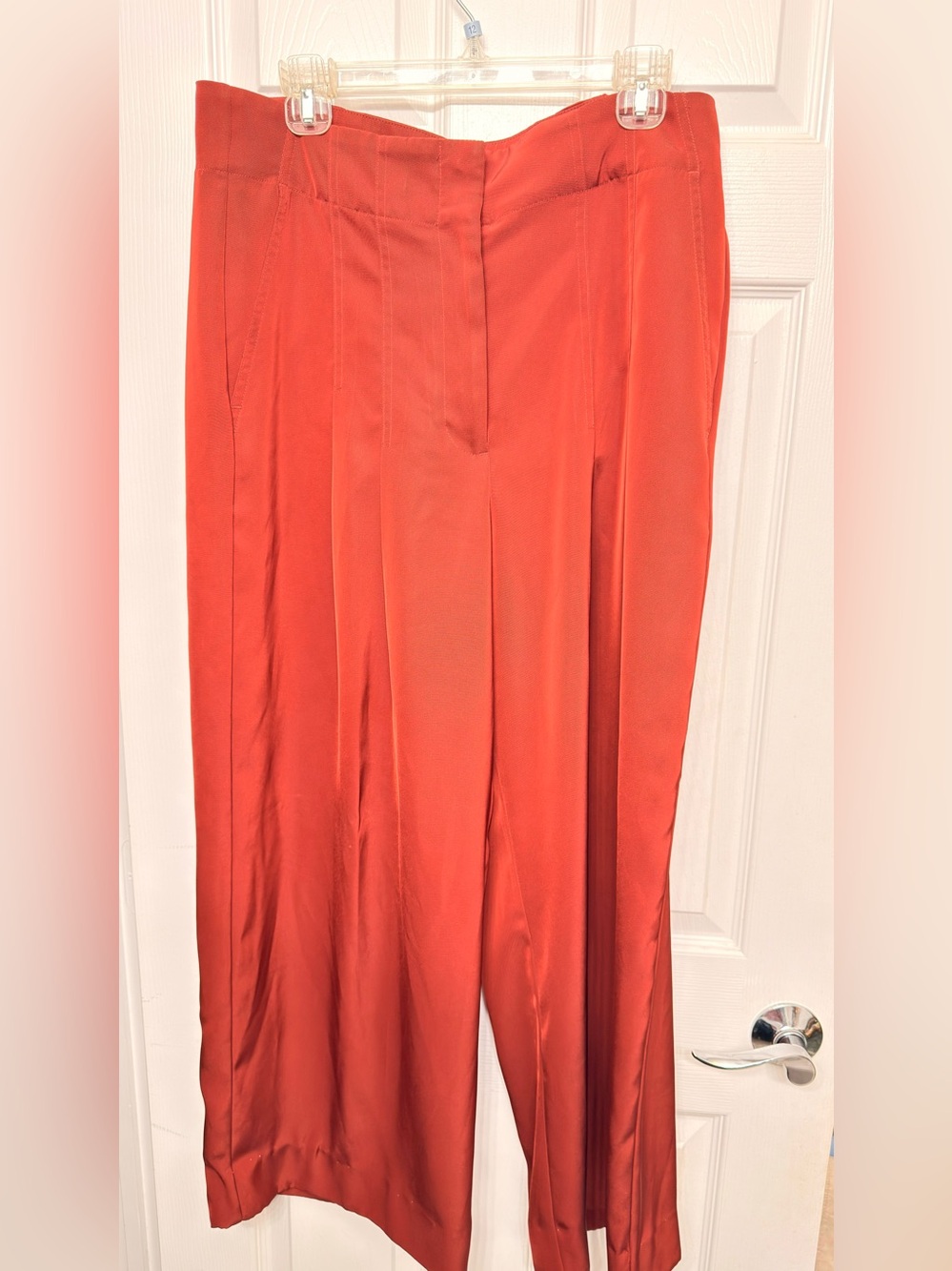 Banana Republic Rust-Orange Wide Leg Pants